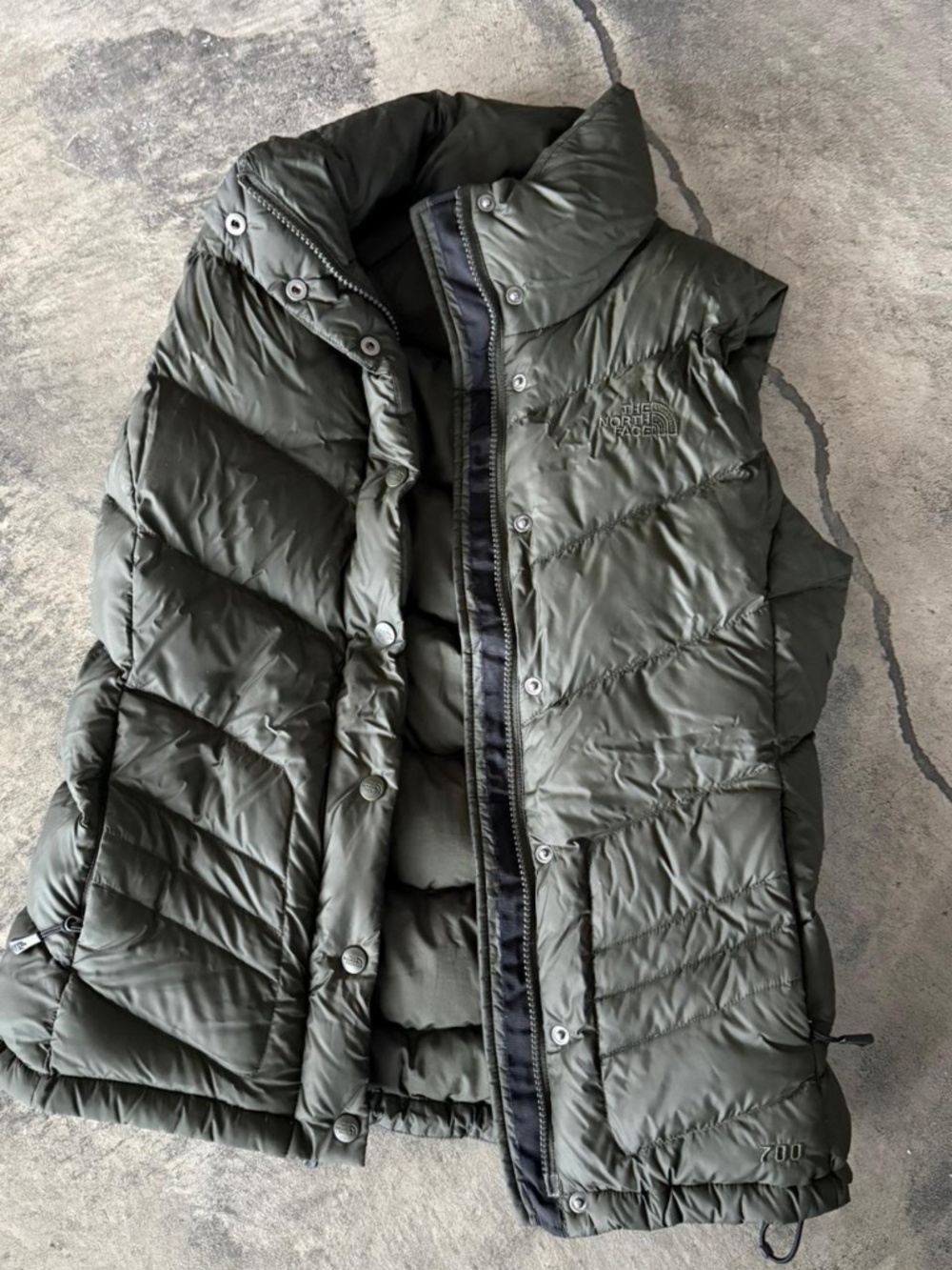 The North Face Women's Khaki and Green Gilet vest - small